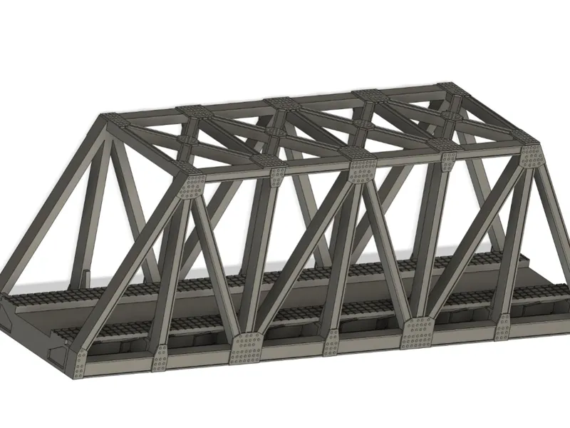Beautiful railway bridge in HO scale