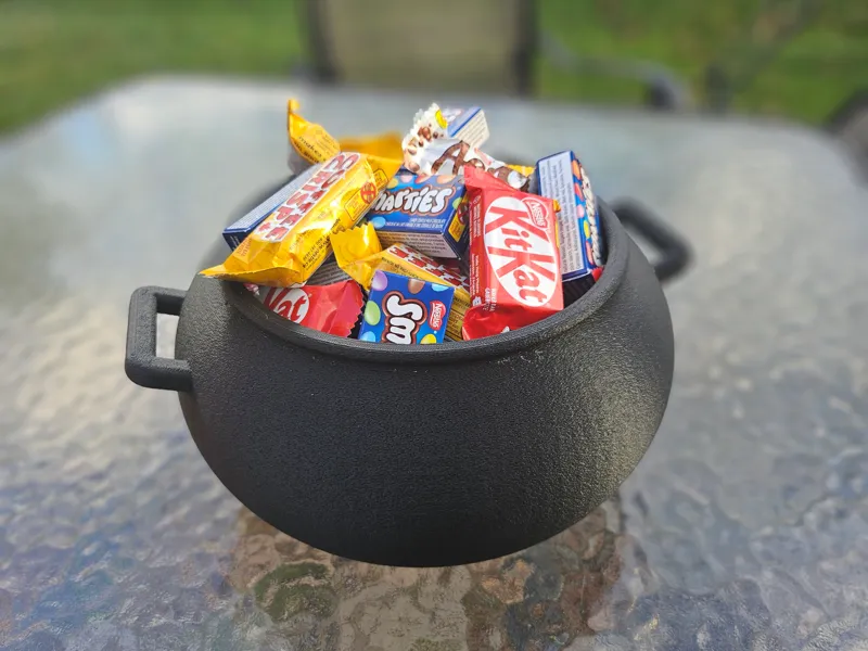 Cauldron Halloween Candy Bowl