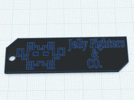 Jelly fighters co. keychain