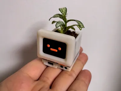 Retro mini computer that 'grows' plants