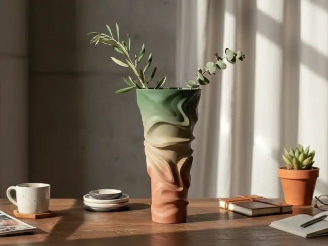 Abstract Flow Vase