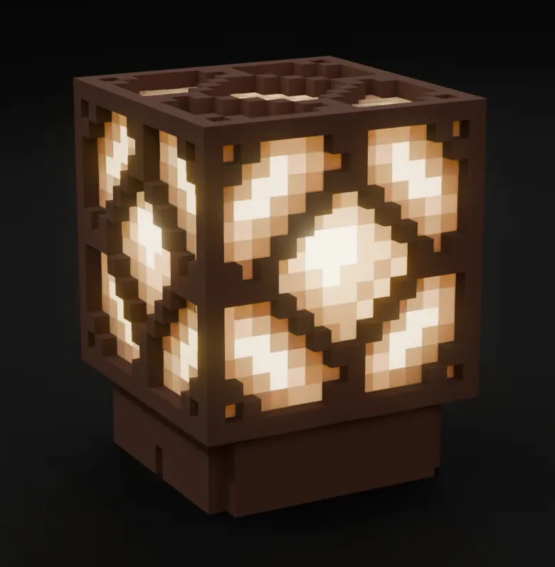 MineCraft红石灯 - 免费 3D 打印模型 - MakerWorld