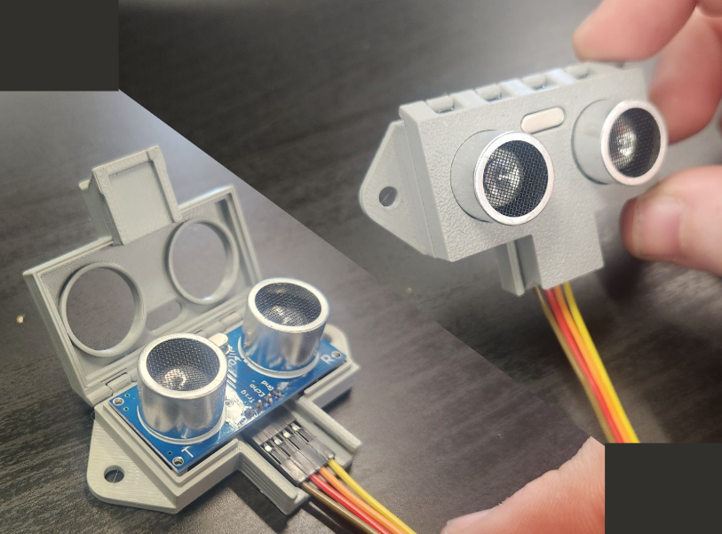 Hinged Case for Ultrasonic Sensor (HC-SR04)