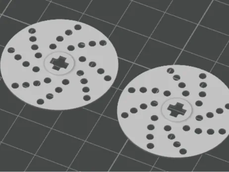 dischi dei freni technic con fori da 2mm 