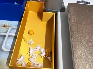 Caixa de deposito de filamento