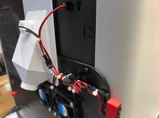Sealed Poop Chute w Temp Controlled Controller Fan