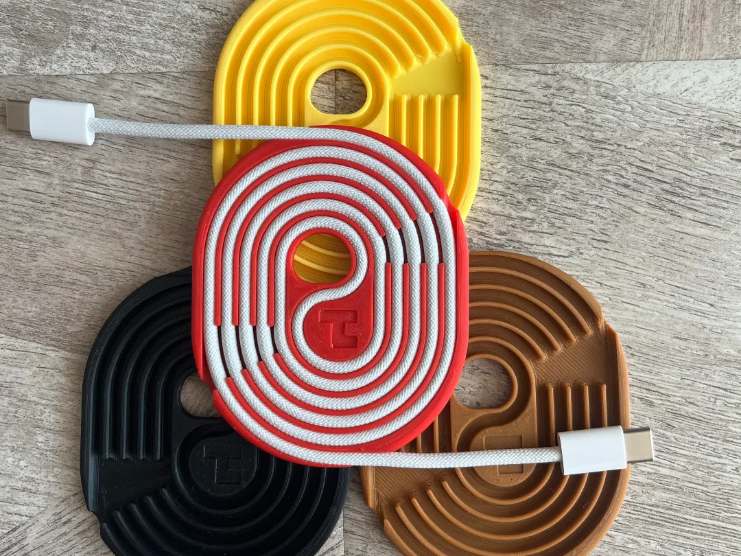 Apple iPhone USB-C Charging Cable (1 meter) Storage by Tt MakerWorld: Download Free 3D Models - 3D model önizlemesi