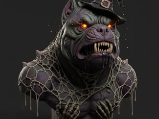 american bully haloween.