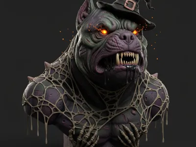 american bully haloween.