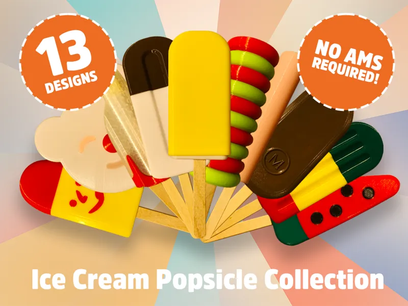 Ice Cream Popsicle Collection - 13 Designs