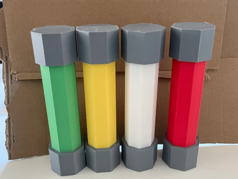 radioactive rods (see sliced image inside)