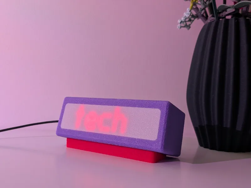 Enclosure for ESP8266 and MAX7219