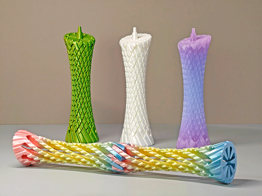 Canton Tower repeatable spiral crossing fidget toy Print in Place TD1 Canton Tower by ZQ Space MakerWorld: Download Free 3D Models - 3D model önizlemesi