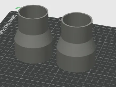 Downpipe adapter 60mm > 50mm