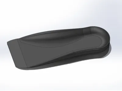 Arch support pad for ski boots