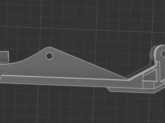 Cabby front compartment hinge part
