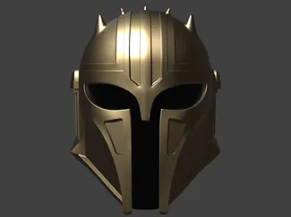 Mandalorian armorer inspired helmet