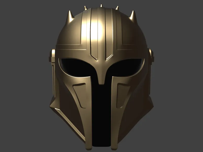 Mandalorian armorer inspired helmet