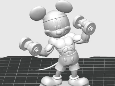 Mickey Mouse Weightlifting