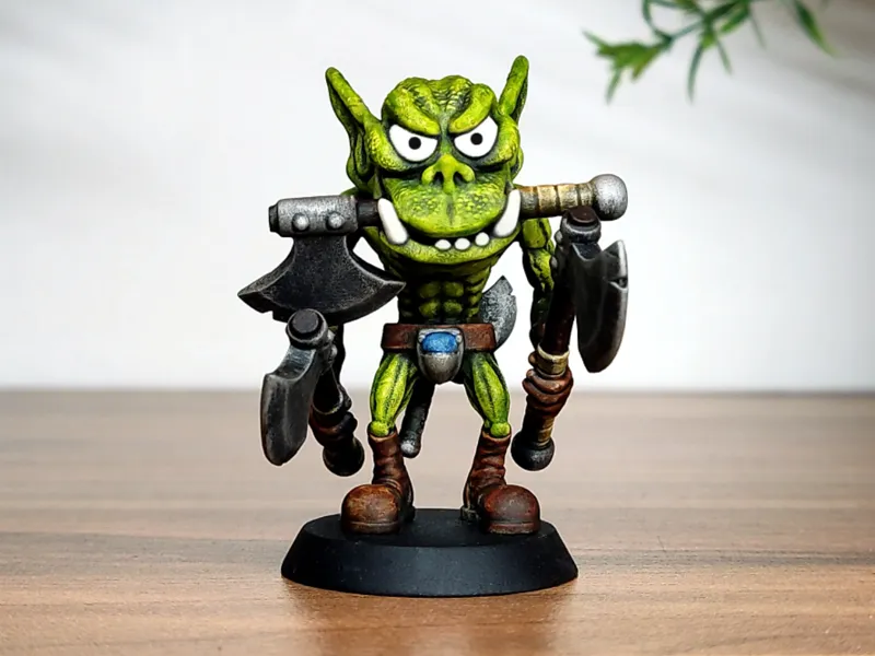 Orc- Druzzag - Vogland Stompaxe 28mm Miniature
