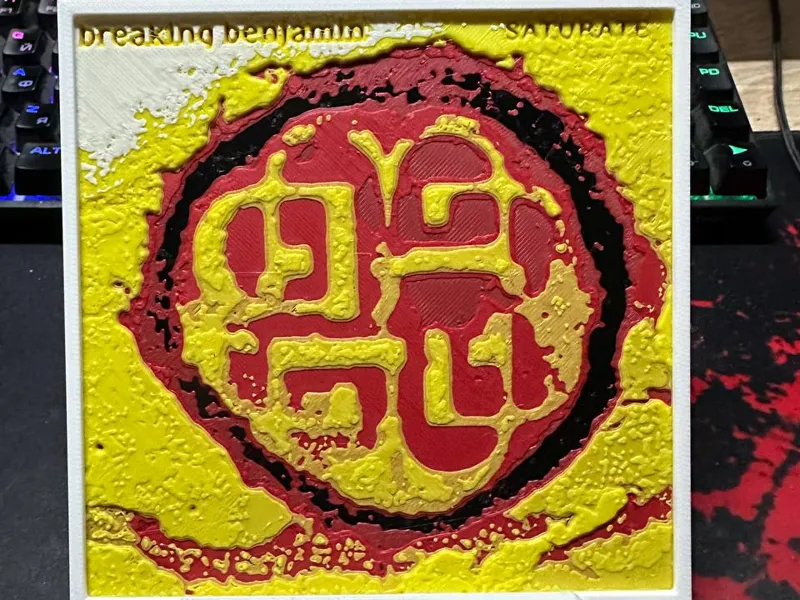 Breaking Benjamin "Saturate" Album - Hueforge Art