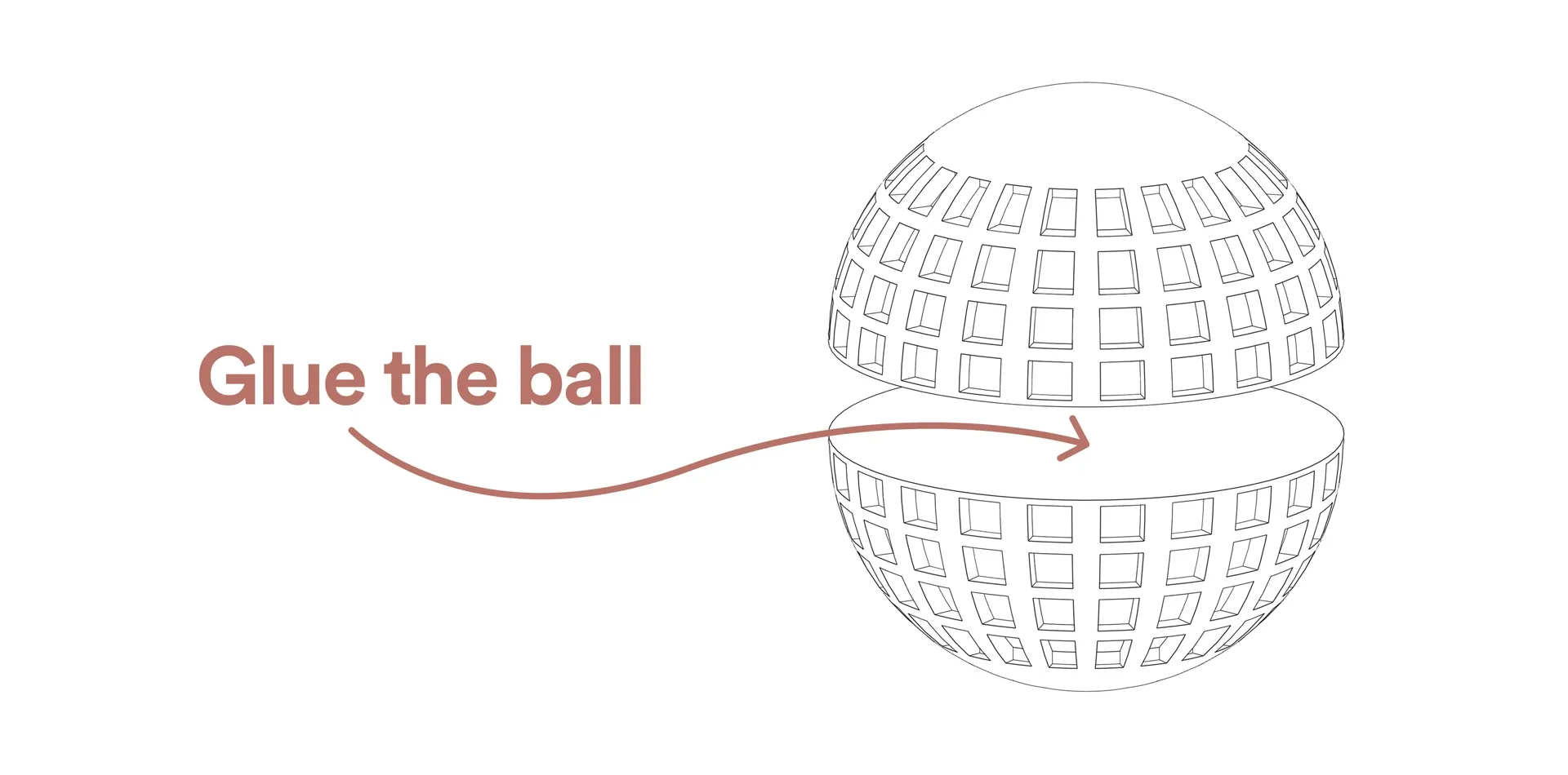 Super glue the ball
