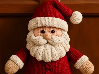 Papai Noel estilo tricô