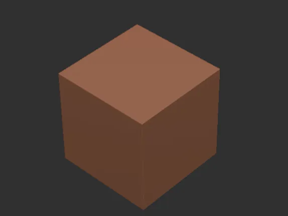 brown cube