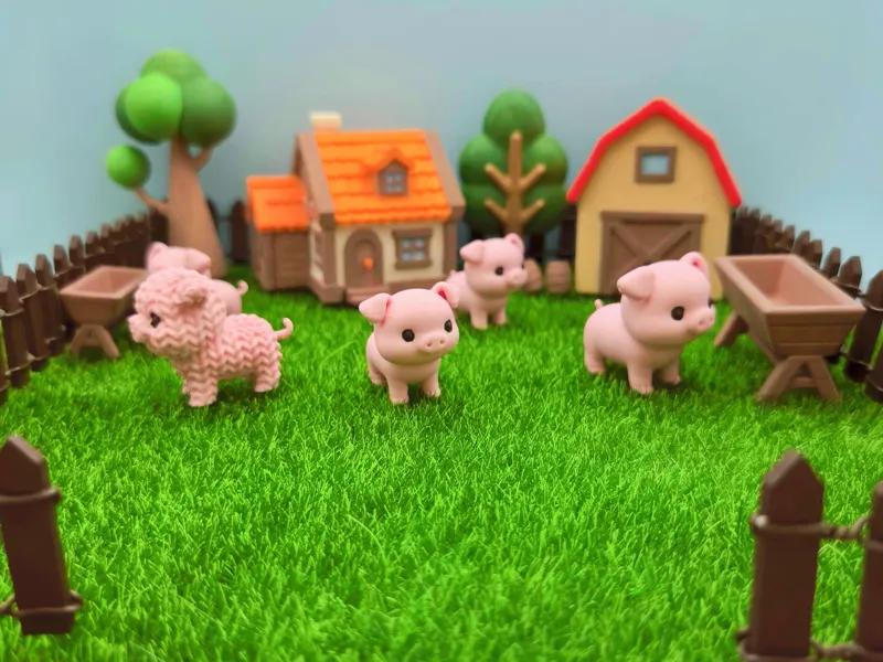 针织可爱小猪