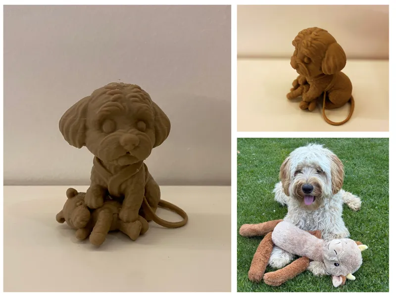 Mini 3D Printed Dog – Personalized Pet Model