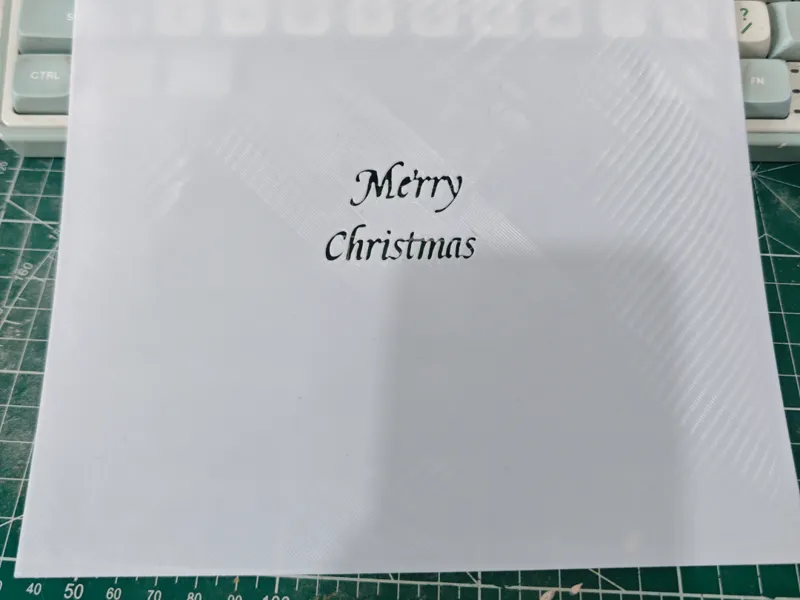 首层打印，merry Christmas