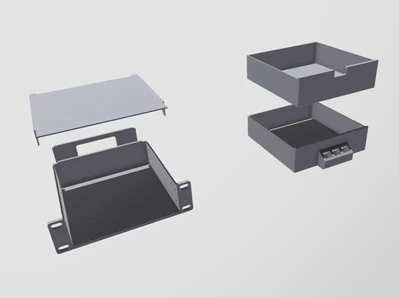 6.5 inch Rack Shelf Drawers