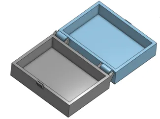 Hinged Storage Box with Lock Latch