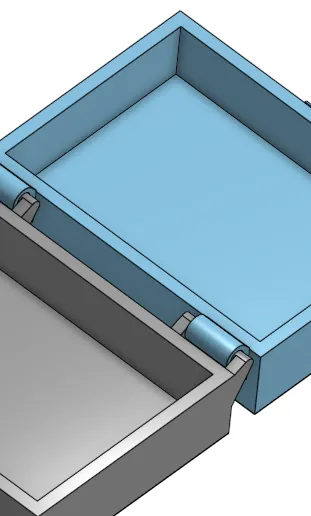 Hinged Storage Box with Lock Latch - Free 3D Print Model - MakerWorld