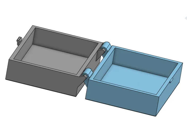 Hinged Storage Box with Lock Latch - Free 3D Print Model - MakerWorld