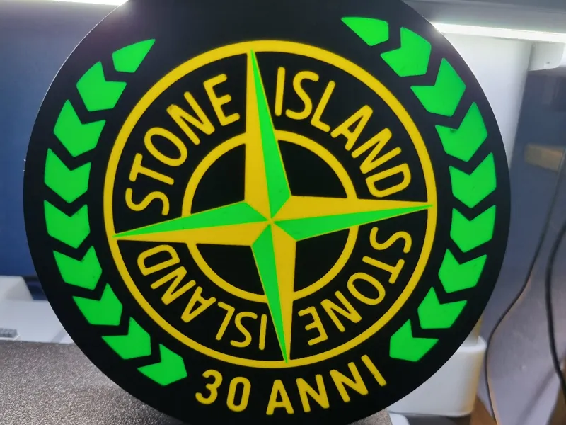 stone island 30th anerversey lightbox