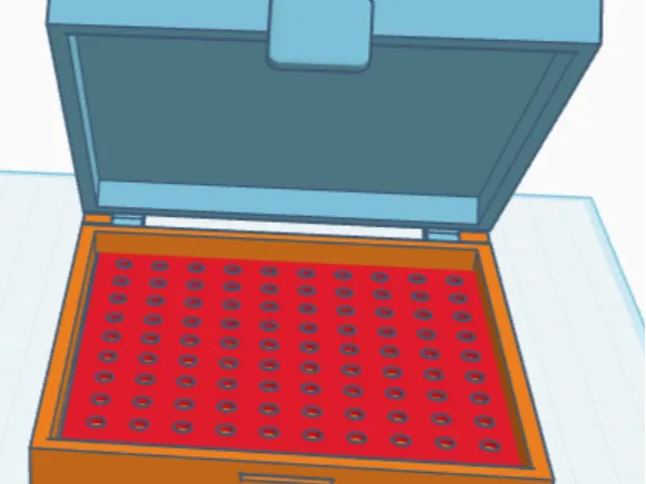 Pudełko na śrut Pellet Box 100 Count Match Holder 
