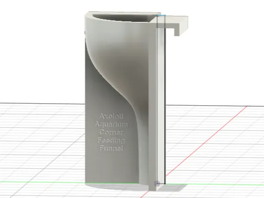 Axolotl Aquarium Corner Feeder Funnel