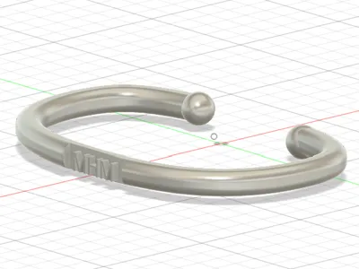Cuff Monogram Bracelet