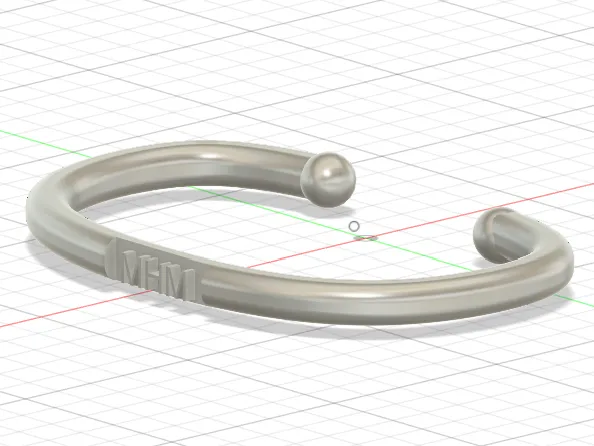 Cuff Monogram Bracelet