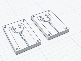 Soft plastic craw dad mold