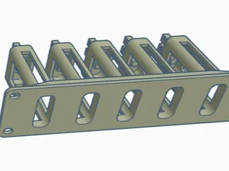10" Rack Samsung T5 Evo 5 Port Caddy
