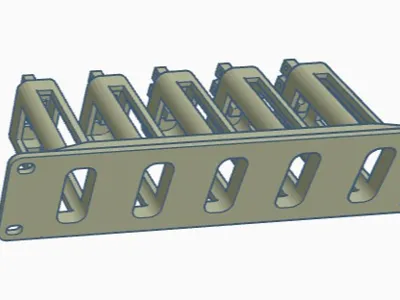 10" Rack Samsung T5 Evo 5 Port Caddy
