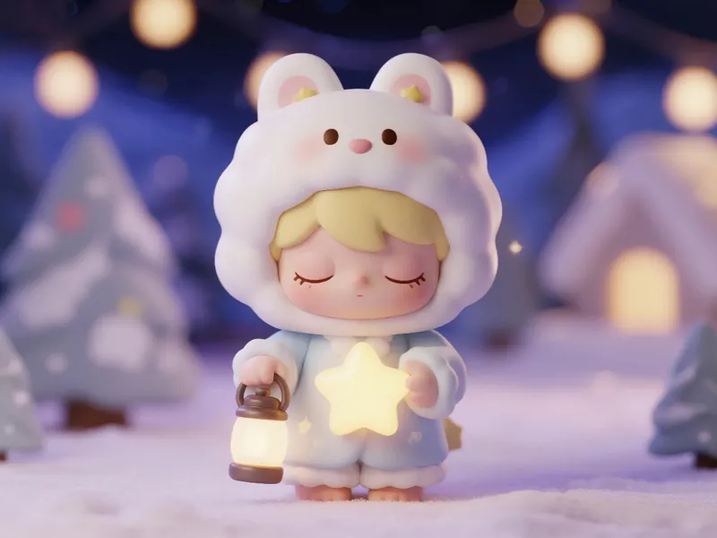 治愈星星娃娃盲盒 一体打印 a1mini适用