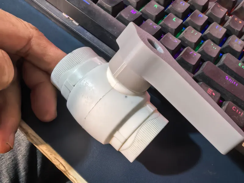水暖龙头把手手柄25热熔水暖截水阀把手水龙头开关把手手柄ABS，PETG仅20克