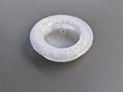 Round recessed door/drawer handle