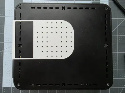 Inter-Tech Mini ITX Q-6 - drilling template