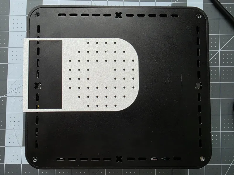Inter-Tech Mini ITX Q-6 - drilling template
