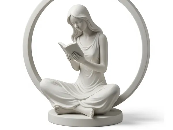Femme lisant un livre, 220 mm