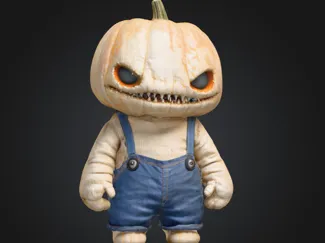 mini figure halloween pumpkin